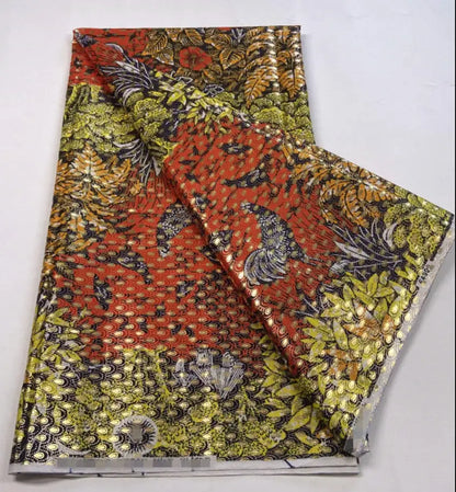 2022 New Hot Sale African Wax Fabric Cotton Material Nigerian Ankara Block Prints Batik Dutch High Quality Sewing Cloth
