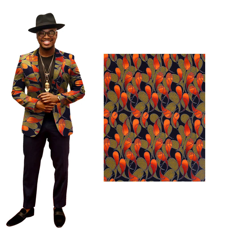 African Fabric Cloth By The Yard 3/6 Yards Ankara Print Wax Fabric for Party Dress Making and Sewing FP6625