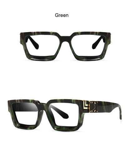 Anti Blue Light Unisex Transparent Computer Glasses With Diopter Minus 0 -1.5 -6.0 Luxury Brand Clear Myopia Square Eyeglasses