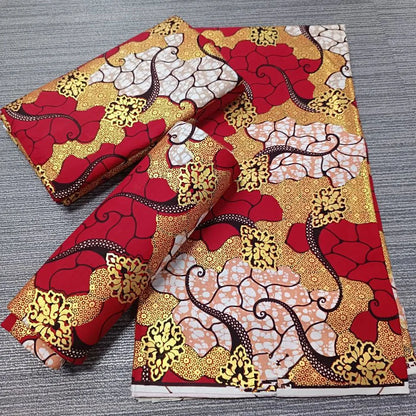 2022 New Hot Sale African Wax Fabric Cotton Material Nigerian Ankara Block Prints Batik Dutch High Quality Sewing Cloth