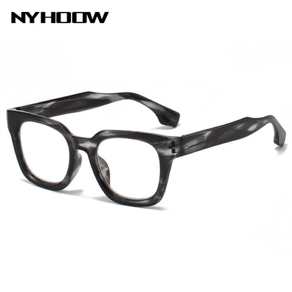 2024 New TR90 Rectangle Black Frame Reading Glasses Ultralight Anti Blue Light Presbyopic Glasses Eyewear Readers