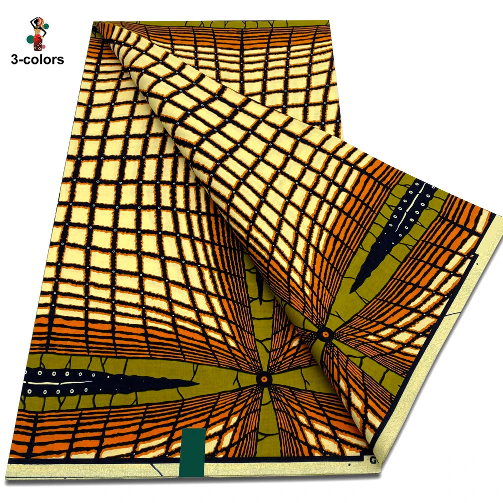 2025 Veritable Wax Guaranteed Real Wax Print Fabric dutch hollandais Pagne African Wax Fabric 6 yards