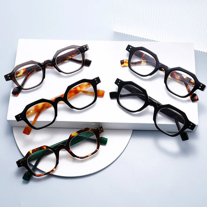 2PCS Two pairs of stylish and comfortable large-framed reading glasses, blue light resistance, suitable for both men and women
