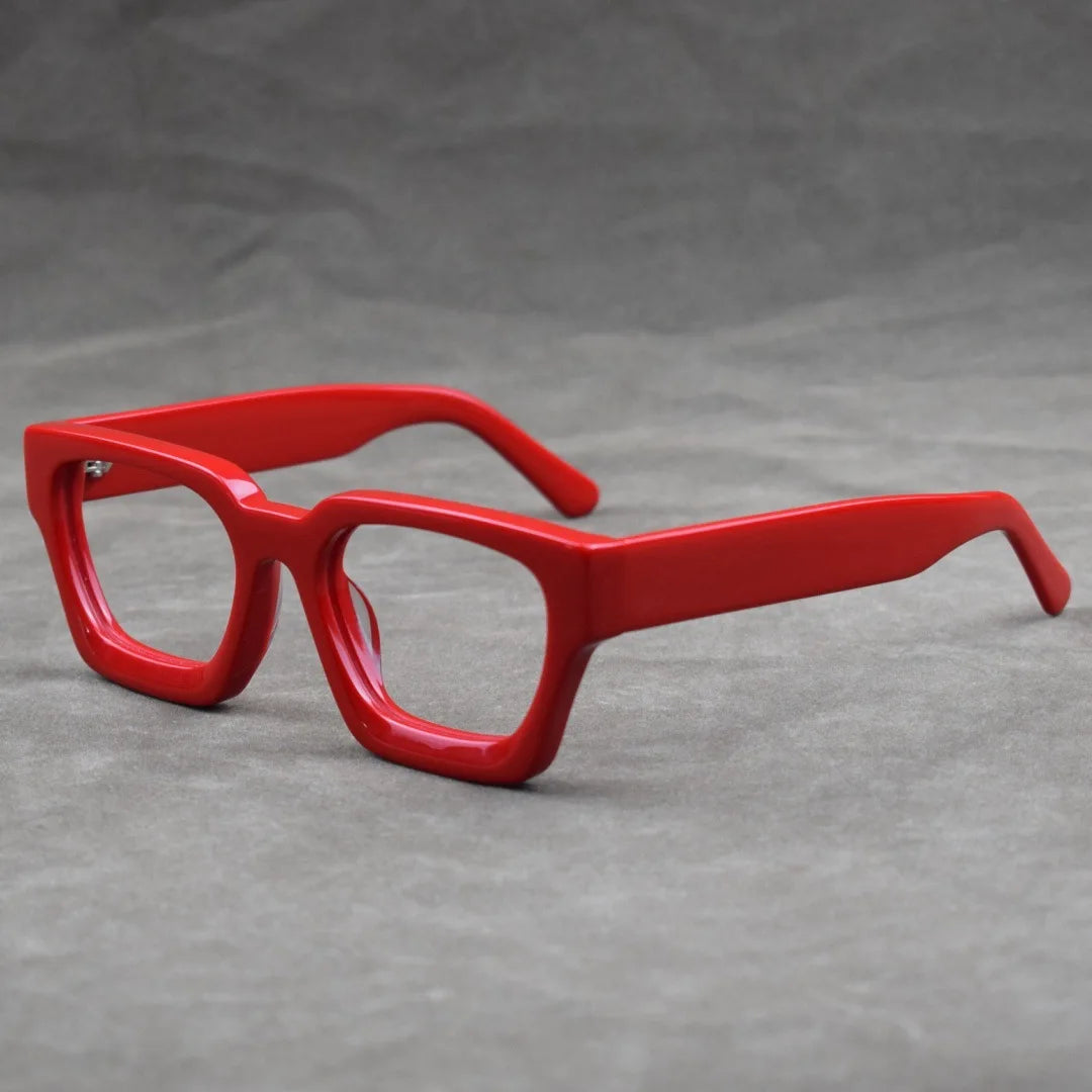 Luxury Thicken Acetate Reading Glasses Men Women Anti Blue Light Prescription Glasses Myopia Hyperopia Oversized Square Eyewear