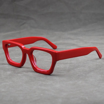 Luxury Thicken Acetate Reading Glasses Men Women Anti Blue Light Prescription Glasses Myopia Hyperopia Oversized Square Eyewear
