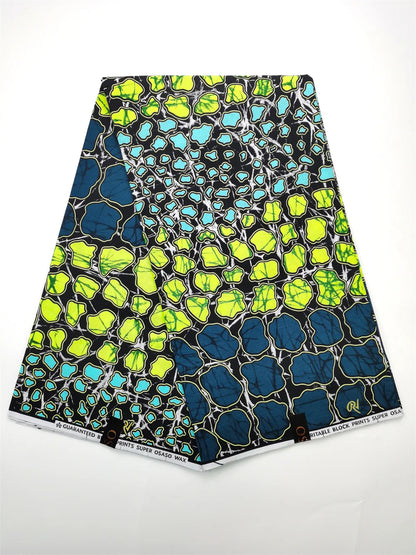 Ankara Fabric African Real Wax Print Fabric 100% Cotton High Quality 6 Yards African Fabric for Party Dress Nigeria