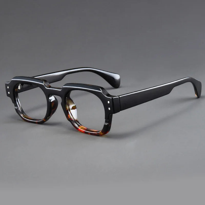 Korean Style Trendy Retro Square Irregular Glasses Frame Versatile Anti-Blue Light Glasses for Men and Women