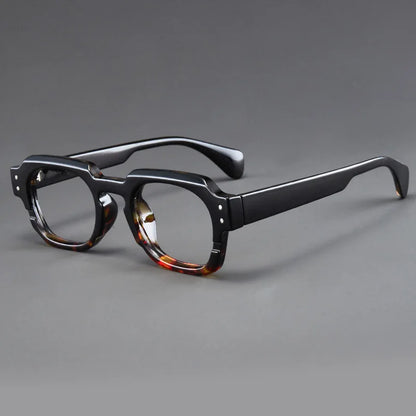 Korean Style Trendy Retro Square Irregular Glasses Frame Versatile Anti-Blue Light Glasses for Men and Women