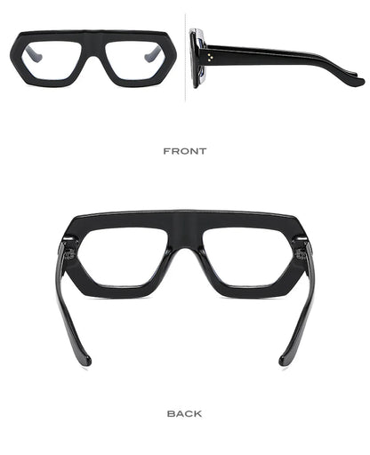 Womens Thick Frame Reading Glasses 2024 Anti Blue Light Fashion Designer Transparent Eyewear Finished Hyperopia Eyeglasses Hot