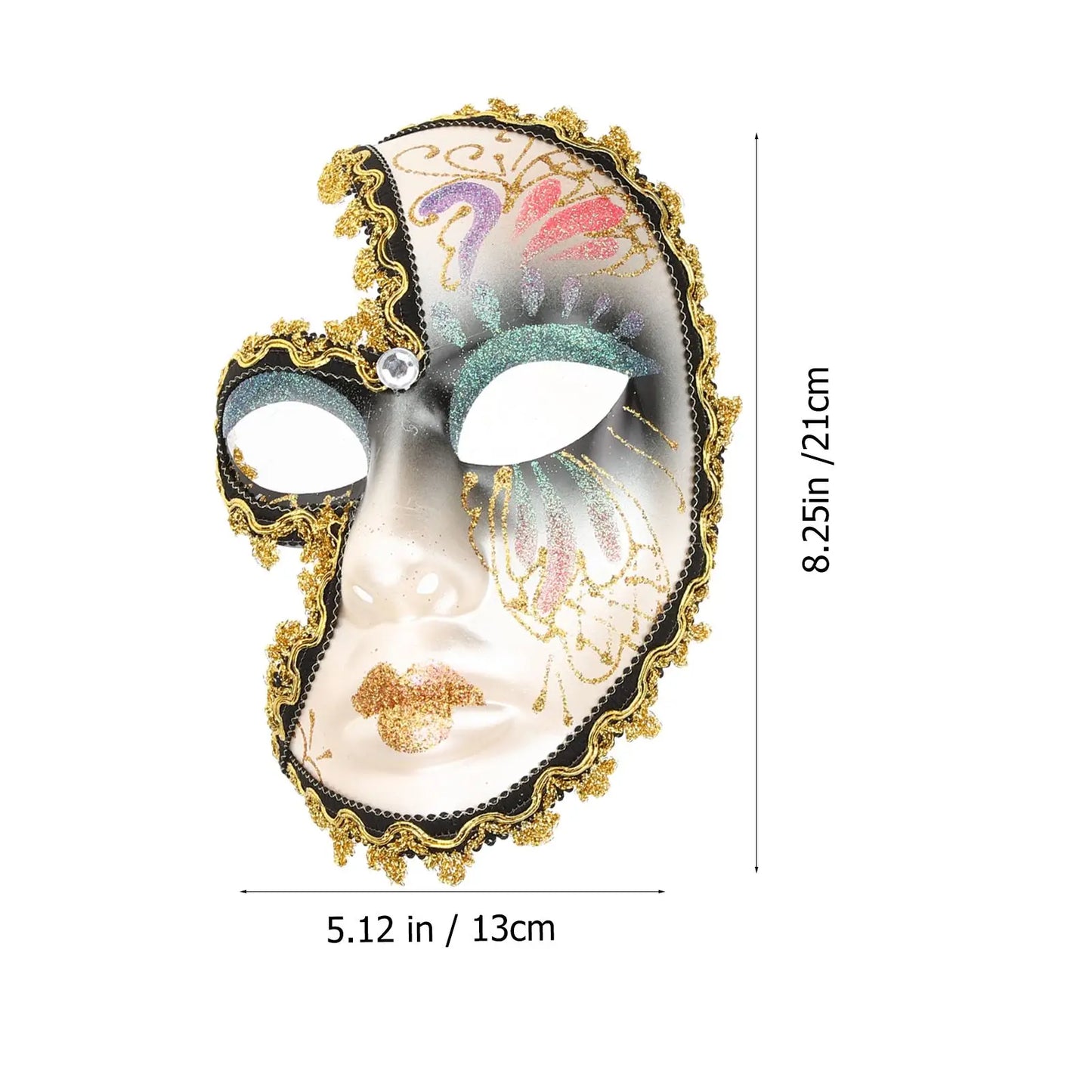 Venetian Hand Mask Halloweenmask Masquerade for Women with Stick Handheld Masquarade Mardi Gras Accessories Prop Halloweenmasks