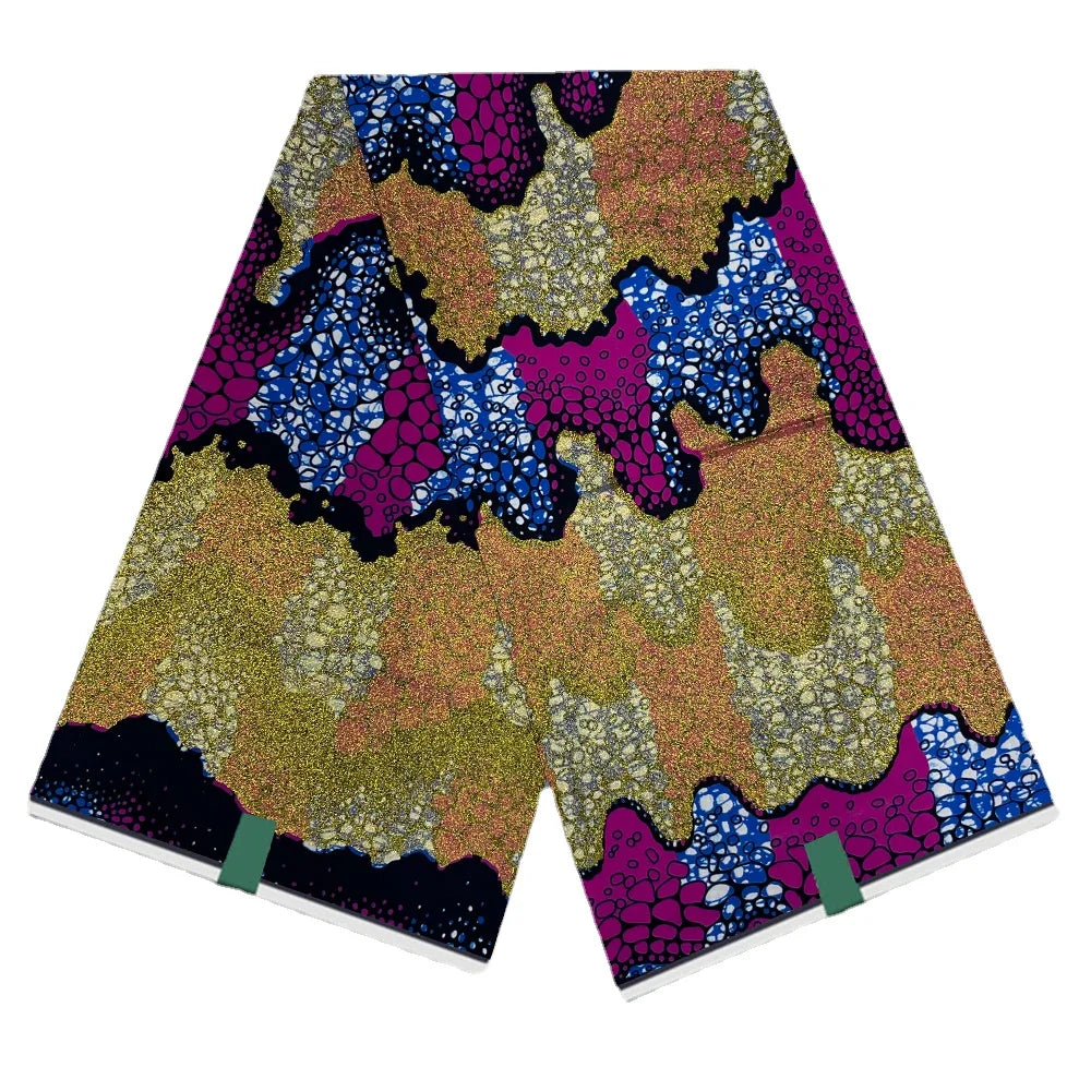 Grand Super 100% Cotton African Wax Fabric High Quality Wax Print Ankara Fabric For Sewing 6yards Women Fabric