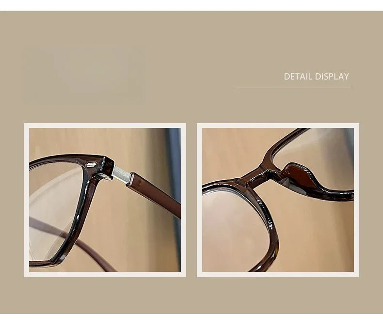Fashion Transparent Computer Glasses Frame Women Men Anti Blue Light Square Eyewear Blocking Glasses Optical Spectacle Eyeglass