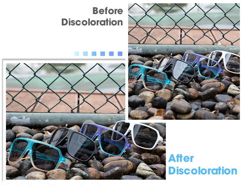 New UV400 Photochromic Cycling Sunglasses for Men MTB Road Bicycle Glasses Outdoor Sports Women Running Eyewear Bike Goggles