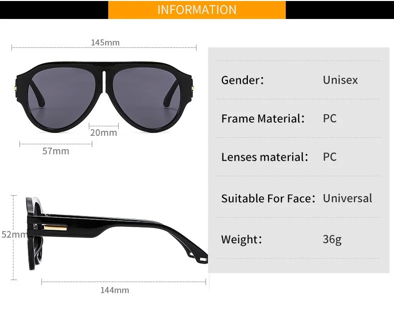 New Square Sunglasses Women Vintage Big Frame Shades Men Trending Design Luxury Sun Glasses UV400 Oversized Eyewear Gafas Oculos