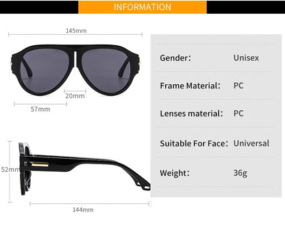 New Square Sunglasses Women Vintage Big Frame Shades Men Trending Design Luxury Sun Glasses UV400 Oversized Eyewear Gafas Oculos