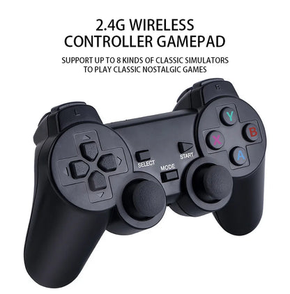 Upgraded M8 Video Game Console 64G 20000 Games Retro handheld Game Console Wireless Controller Lite 4K Game Stick For Xmas Gifts