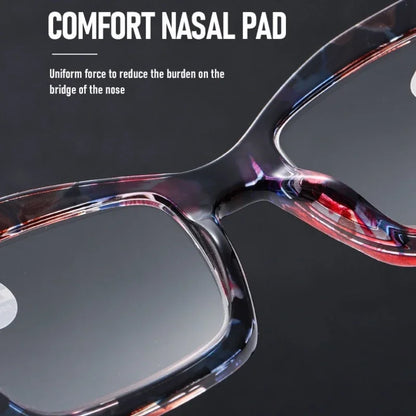 2025 New Fashionable Large Frame Women's Presbyopia Glasses High Definition Texture Neutral Color Anti Blue Light Glasses