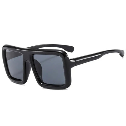 Big Oversized Square Sunglasses Punk UV400 Protection Thick Frame Sun Glasses Lady Shades for Women & Men