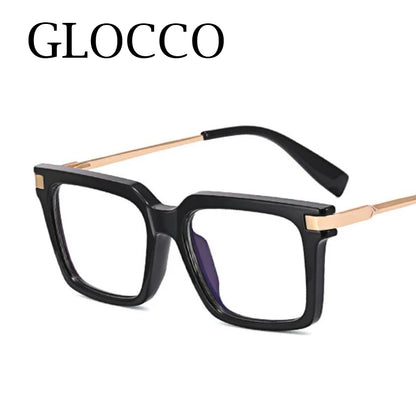 TR90 Men's Square Glasses Metal Frame Anti Blue Light Oversized Reading Glasses New Double Colors Women's Presbyopic Glasses