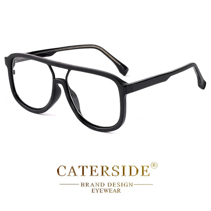CATERSIDE Fashion Punk Reading Glasses Large Square Frames Design Man Women Casual Optical Frames Ideal Choice for Gifts