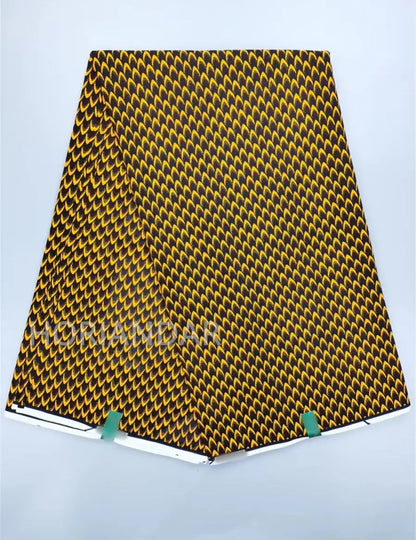 Classical Fabric Dutch Hollandais Fabric Veritable Real Wax for African Printed Dress Guaranteed 100% Cotton 6 Yards
