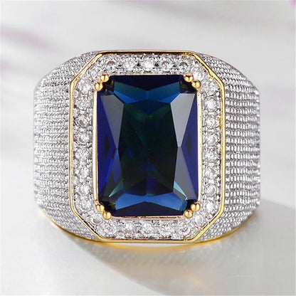 925 Sterling Silver Cubic Zirconia Wedding Rings for Women Luxury Wide Ring Full Bling Iced Out Engagement Trendy Jewelry