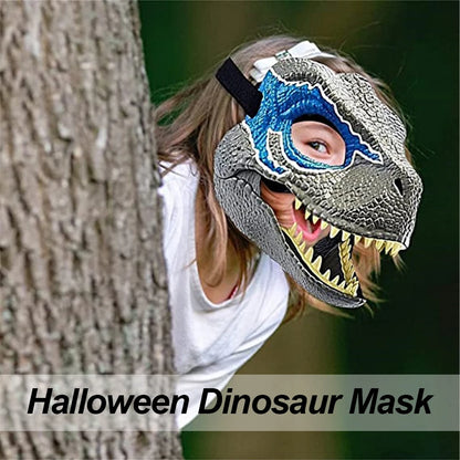 Halloween Dinosaur Mask Horror Dinosaur Headgear Raptor Scary Party Props Halloween Decoration Best Gifts for Kid Children