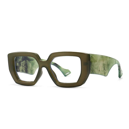 Brand Prescription Reading Glasses Frame Oversized Square Computer Transparent Women Eyeglasses Female Big Frame Optical Eyewear