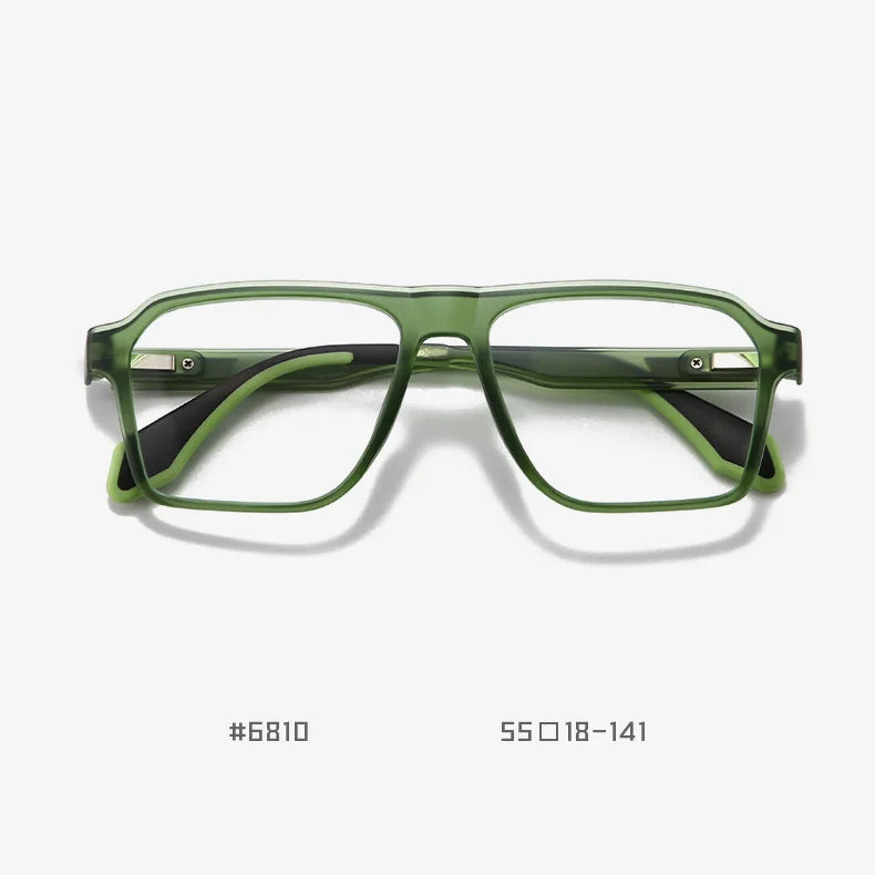 BLMUSA Retro Large Frame Ultralight TR Non-Slip Sports Myopia Glasses Anti Blue Light Prescription Reading Driving Sunglasses