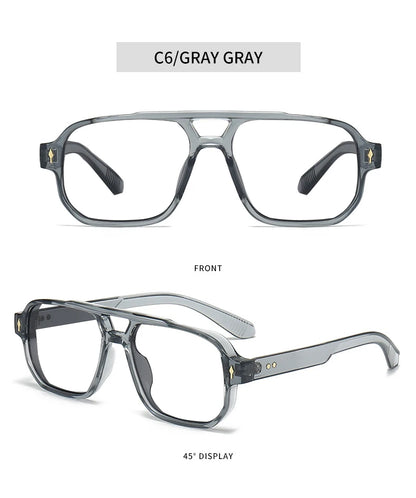 Blue Light Resistant Presbyopia Glasses for Men and Women Elegant Green Square Eyeglasses Frames Comfortable Reading Glasses