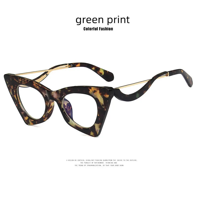 High Quality Brand Design Cat Eye Blue Light Blocking Computer Hyperopia Women Reading Glasses Diopter +0.5 1.5 2.0 2.5 3.5 6.0
