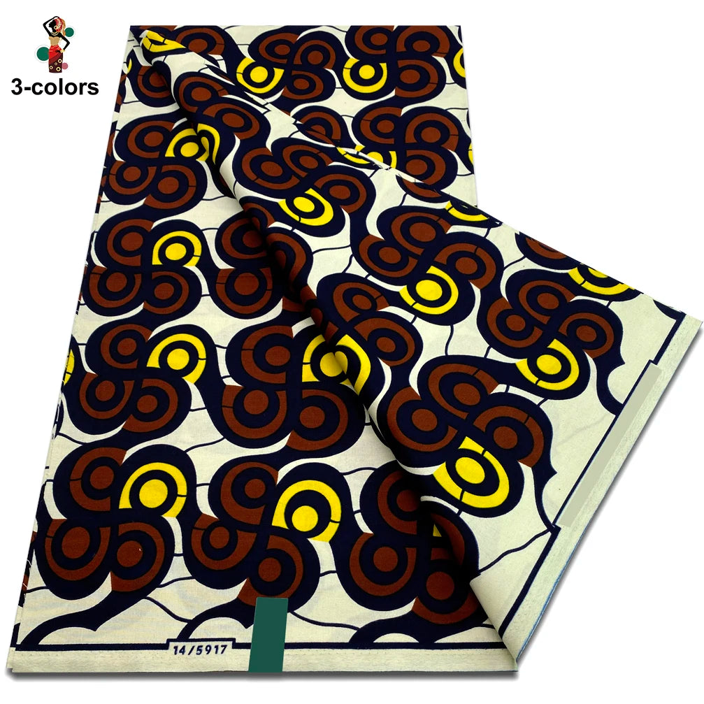 2025 Veritable Wax Guaranteed Real Wax Print Fabric dutch hollandais Pagne African Wax Fabric 6 yards