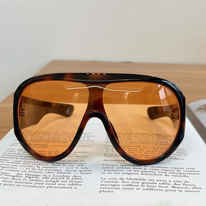 New Fashon Oversized One-piece Shield Sunglasses For Women Men Big Windproof Sports Sun Glasses Men Trendy Shades UV400 Eyewear