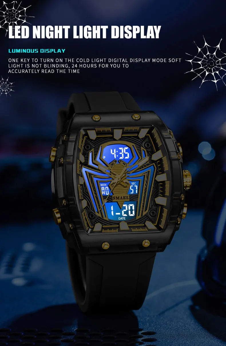 SMAEL Brand 8116 Waterproof Dropshipping Watch Alarm Clock Luminous Young Fashion business Quartz Sport Wristwatches