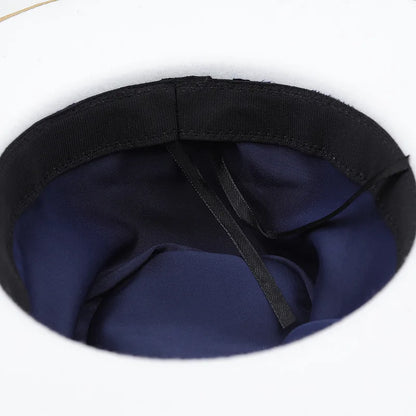 2022 New Feather band Felt Fedora Hats for Women Wide Brim Men Formal Jazz Hats Panama Church Wedding Dress Hat chapeu feminino