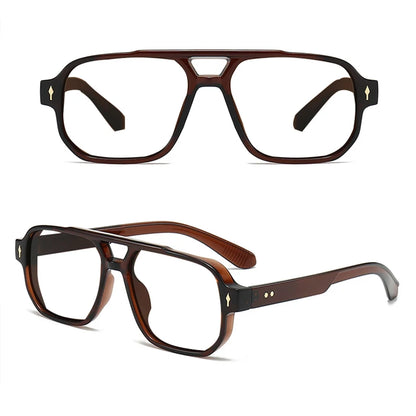 Blue Light Resistant Presbyopia Glasses for Men and Women Elegant Green Square Eyeglasses Frames Comfortable Reading Glasses