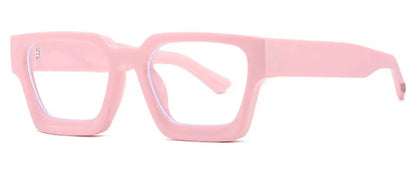 Oversized Square Reading Glasses For Women Brand Designer Blue Light Blocking Eyeglasses Green Leopard Prescription Glasses Men