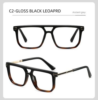 VICKI Mature Man's Double-barreled High-end TR Glasses - Customizable Prescription - Anti-blue Light Glasses Multifocal 84003