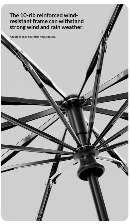 Automatic Umbrella, Windproof and Rainstorm-Resistant, Foldable Umbrella for Sunny and Rainy Days, Sunshade Umbrella
