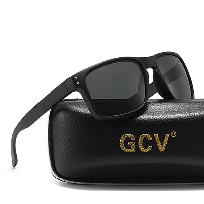 GCV Brand Fashion Wrap Frame Retro Decorative Photochromic Classic Polarized Women Men Versatile Pattern Sunglasses UV400 Goggle