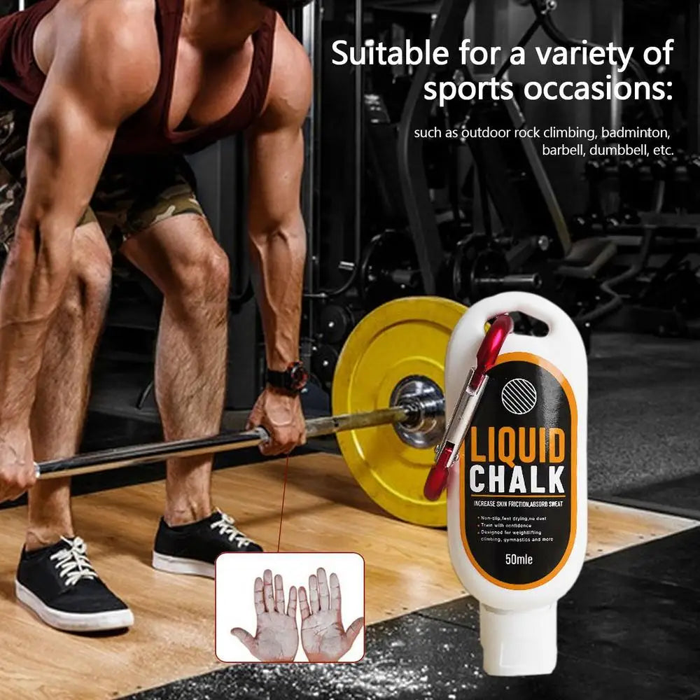 100/50/30ml Sports Liquid Magnesium Powder Fitness Lifting Anti Slip Cream Grip Liquid Magnesium For Pole Dancing Rock Climbing