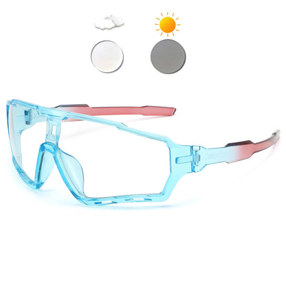 OMEKOL Brand New Photochromic Cycling Glasses Men Women Outdoor Sports Sun Glasses Bike Bicycle Eyewear MTB Baseball Sunglasses