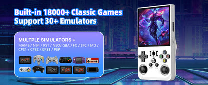 AISLPC R36MAX Handheld Game Console 4.0 Inch 64/128GB RK3326 Chip Retro Portable Video Game Player Open Source Pocket Console