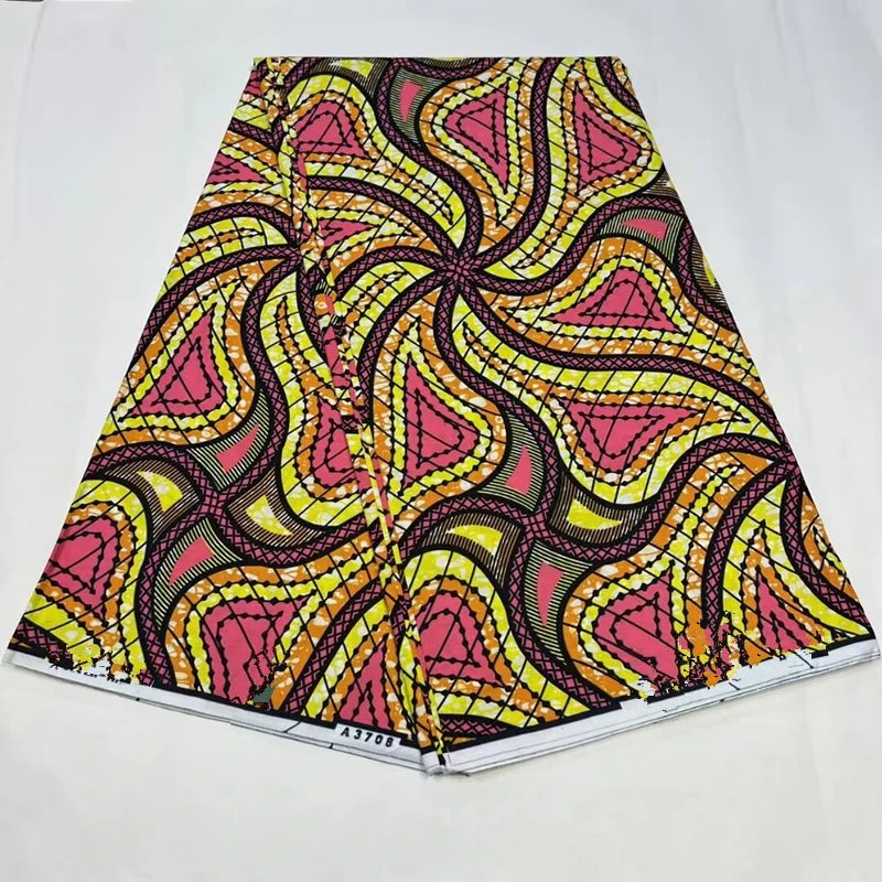 2023 Guaranteed Veritable Super Hollandais African Wax Fabric 100%Cotton 6 yards Original Ankara Block Print Pattern Africa