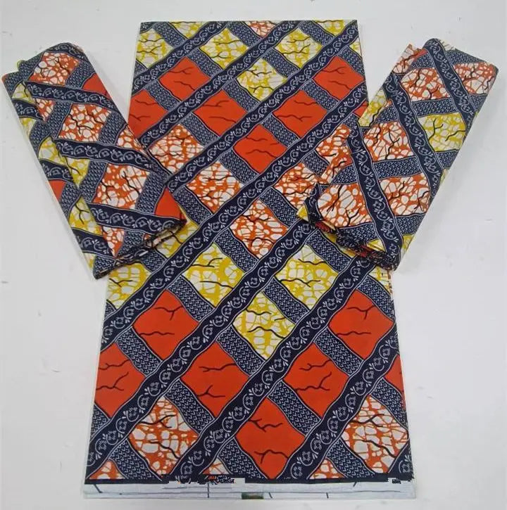 2023 Guaranteed Veritable Super Hollandais African Wax Fabric 100%Cotton 6 yards Original Ankara Block Print Pattern Africa