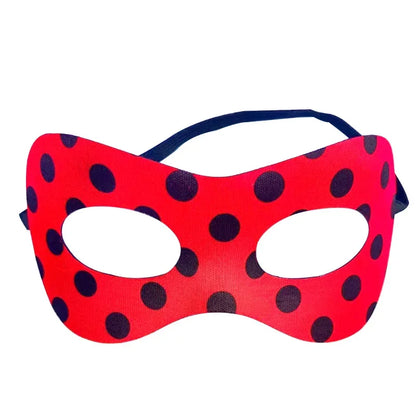 Halloween Polka Dot Ladybug Mask Simple Gift for Adults and Children, Boys and Girls, Performance Stage Costume Props