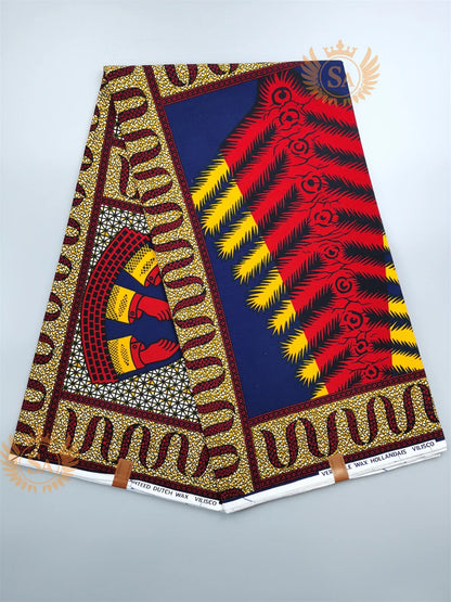 2024 New Hot Sale African Wax Veritable Wax Guaranteed Real High Quality wax print fabric Pagne African Ankara abc