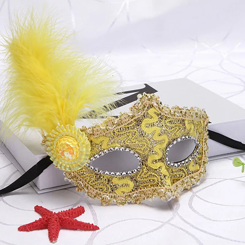 Sexy Ladies Masquerade Ball Mask Feather Mask Christmas Mask Halloween Mask masquerade ball forbirthday party stage performance