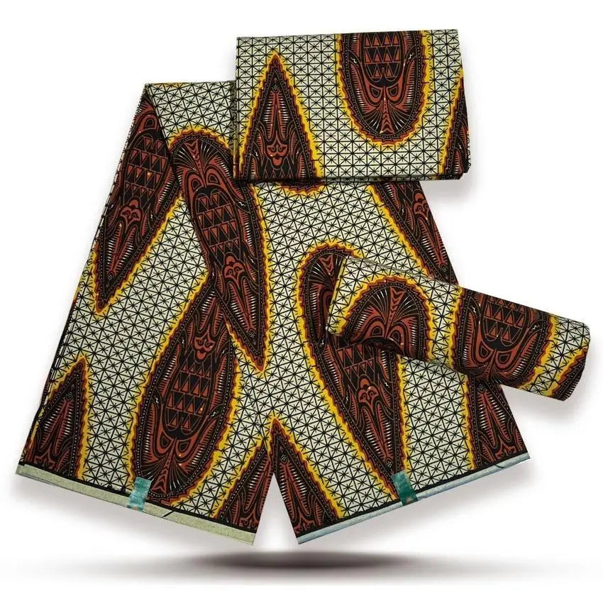 African Wax Fabric Lastest Prints Cotton Material High Quality Pagne Origin Real Ankara Gold Printed For Sewing Wedding Dress
