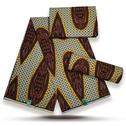 African Wax Fabric Lastest Prints Cotton Material High Quality Pagne Origin Real Ankara Gold Printed For Sewing Wedding Dress